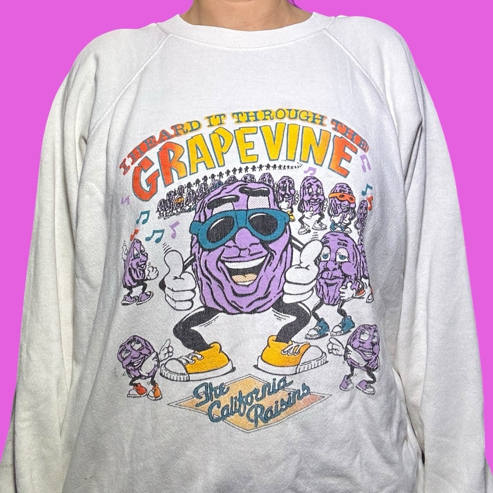 Vintage 90s California Raisins Sweatshirt Crewneck.